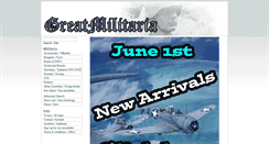 Desktop Screenshot of greatmilitaria.com