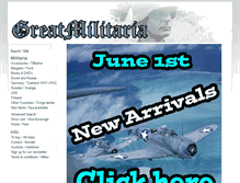 Tablet Screenshot of greatmilitaria.com